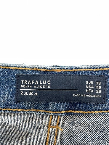 38 Beden mavi Renk Zara Jean / Kot %70 İndirimli.