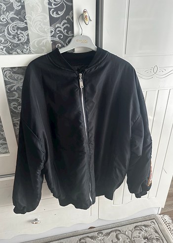 Midi Street Wear Kadın Ceket Vintage Bomber