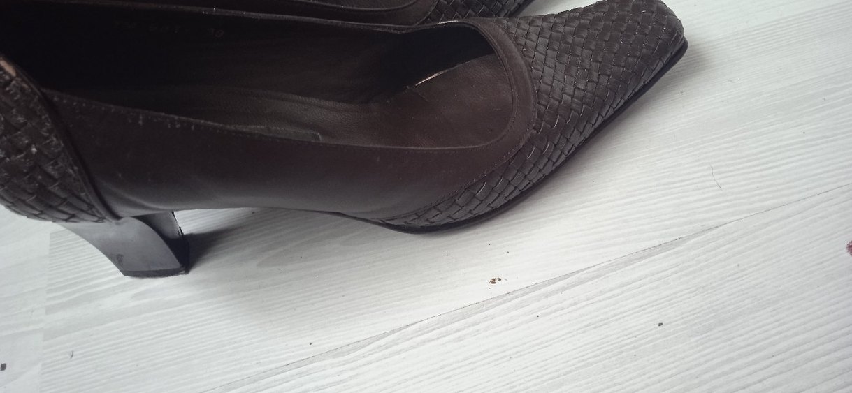 Kahverengi Yılan Desenli Kadın Platform Stiletto Topuklu - Görsel 3