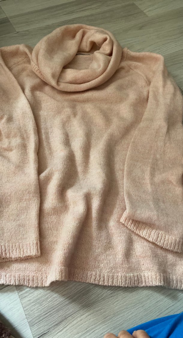 Bej Triko Balıkçı Yaka Kadın Kazak - Görsel 3