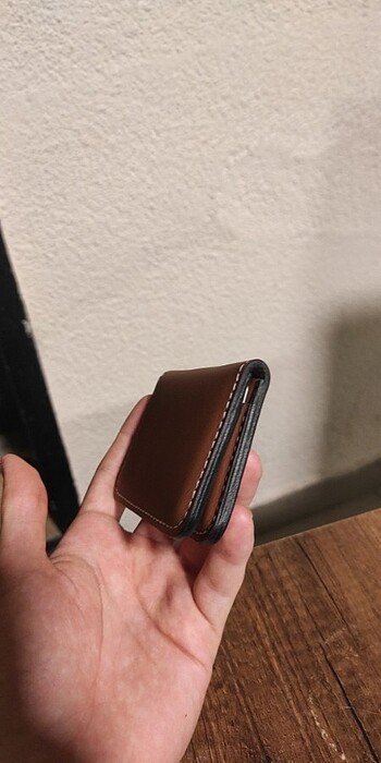 DERİ CÜZDAN EL İŞLEMELİ KARTLIK - Görsel 6