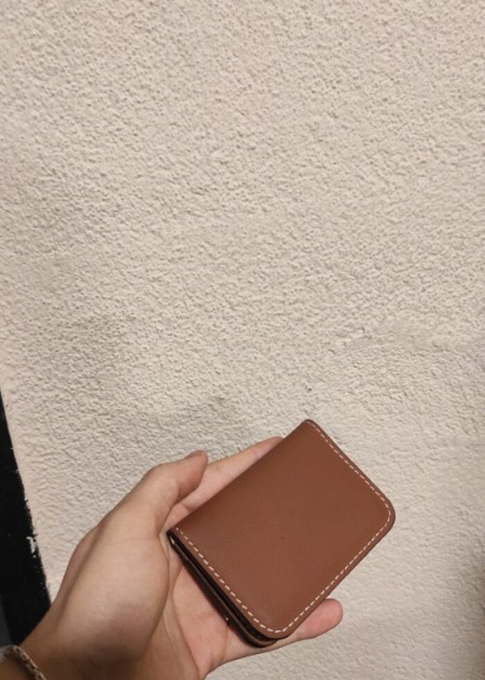 DERİ CÜZDAN EL İŞLEMELİ KARTLIK - Görsel 3