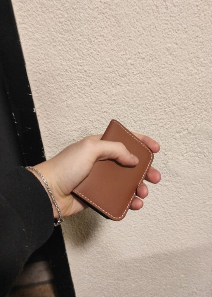 DERİ CÜZDAN EL İŞLEMELİ KARTLIK - Görsel 5