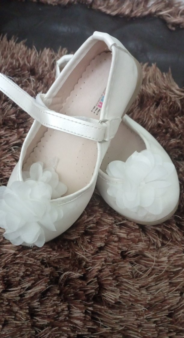 Beyaz Kız Çocuk Fiyonklu Babet - Görsel 2