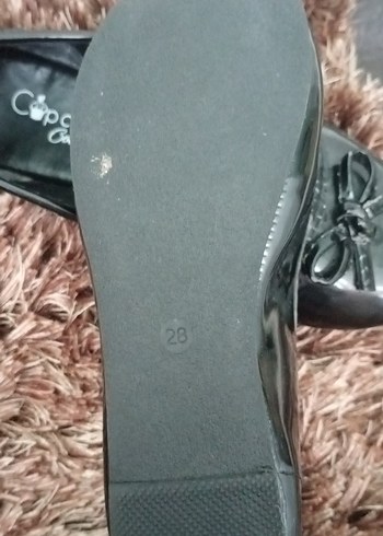 Siyah Yılan Desenli Dolgu Topuklu Kadın Babet - Görsel 3