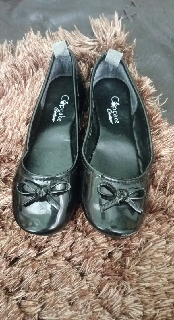 Siyah Yılan Desenli Dolgu Topuklu Kadın Babet - Görsel 4