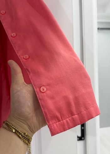 Pembe Uzun Kesim pijama takımı - Görsel 3