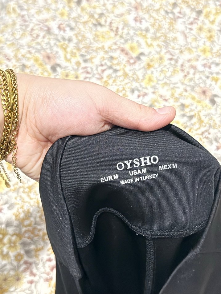 Siyah Kadın Spor Tayt Velcro Detaylı - Görsel 4