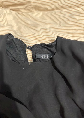 Siyah Fırfırlı Uzun Kadın Elbise - Görsel 2