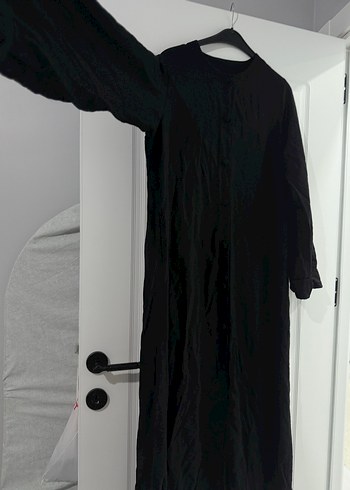 Siyah Uzun Kollu Kadın Uzun abaya - Görsel 6