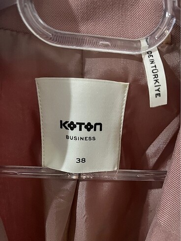 38 Beden pembe Renk Koton business blazer ceket