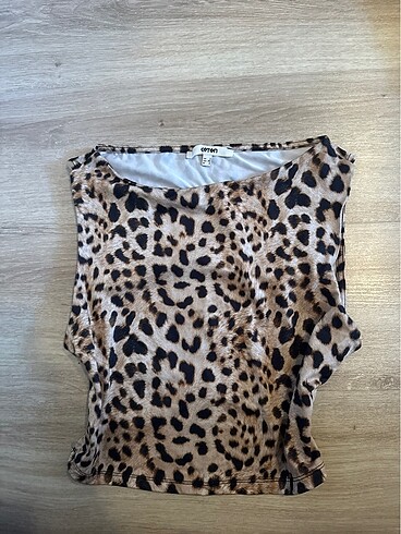 Leopar crop top