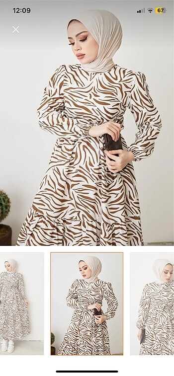 Diğer Zebra desenli elbise