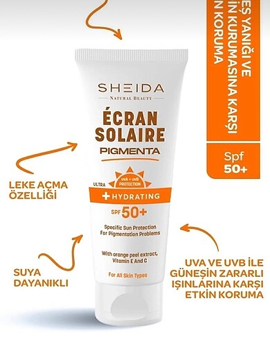 Sheıda kapatıcı etkili güneş kremi