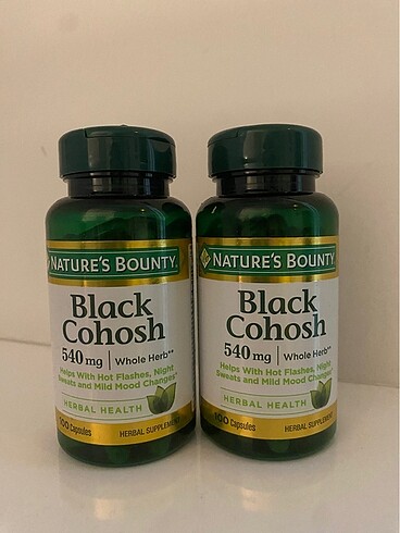 Nature?s Bounty Black Cohosh (menapoz otu) Orijinal Amerikadan
