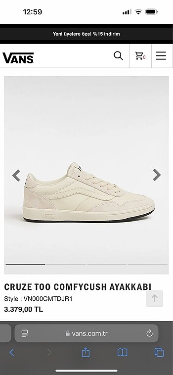 vans krem
