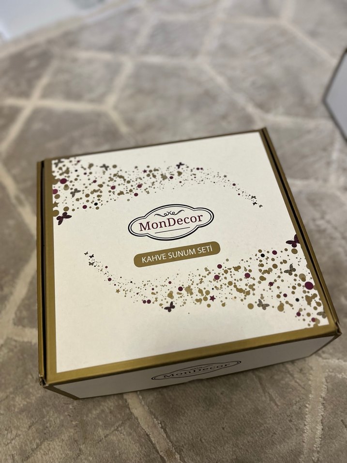 Beyaz Altın Detaylı Çay Seti - Görsel 4