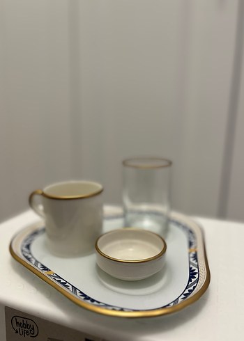 Beyaz Kulplu Gri ve Beyaz Bardak Seti - Görsel 5