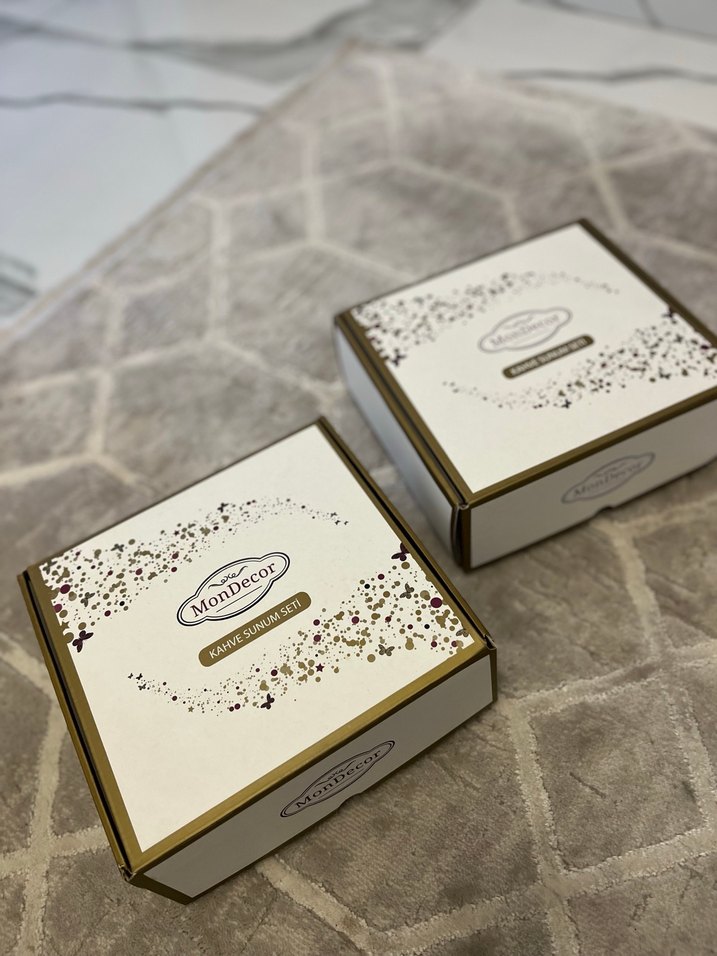 Beyaz Kulplu Gri ve Beyaz Bardak Seti - Görsel 2