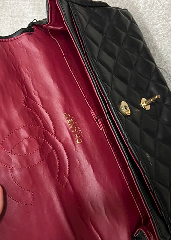 Zincir Detaylı Siyah Deri Kadın Çanta - Görsel 2