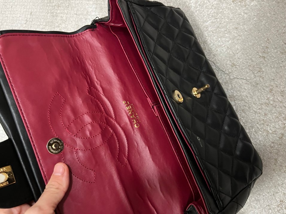 Zincir Detaylı Siyah Deri Kadın Çanta - Görsel 2