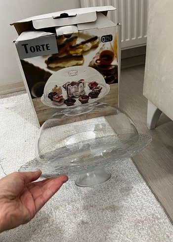 Şeffaf Kapaklı Kek Standı - Görsel 2