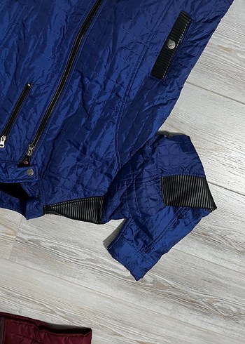 Erkek Lacivert Kısa Kesim Fermuarlı Ceket - Görsel 2