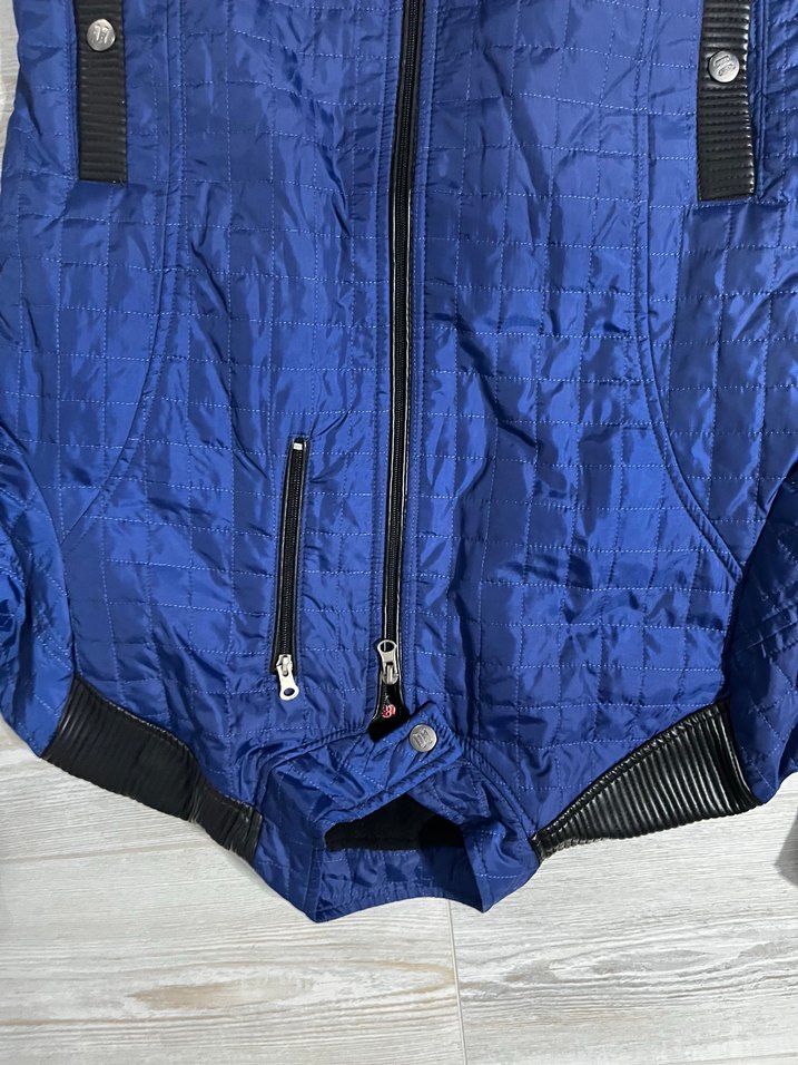 Erkek Lacivert Kısa Kesim Fermuarlı Ceket - Görsel 3