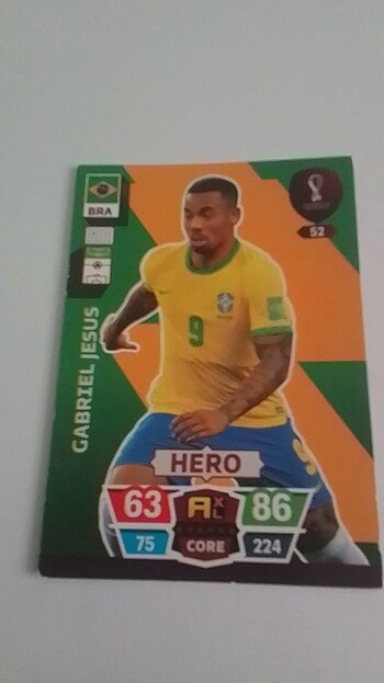 Gabriel jesus dünya kupası kartı