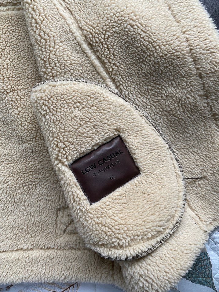 Kahverengi Kürklü Biker Deri Ceket - Görsel 4