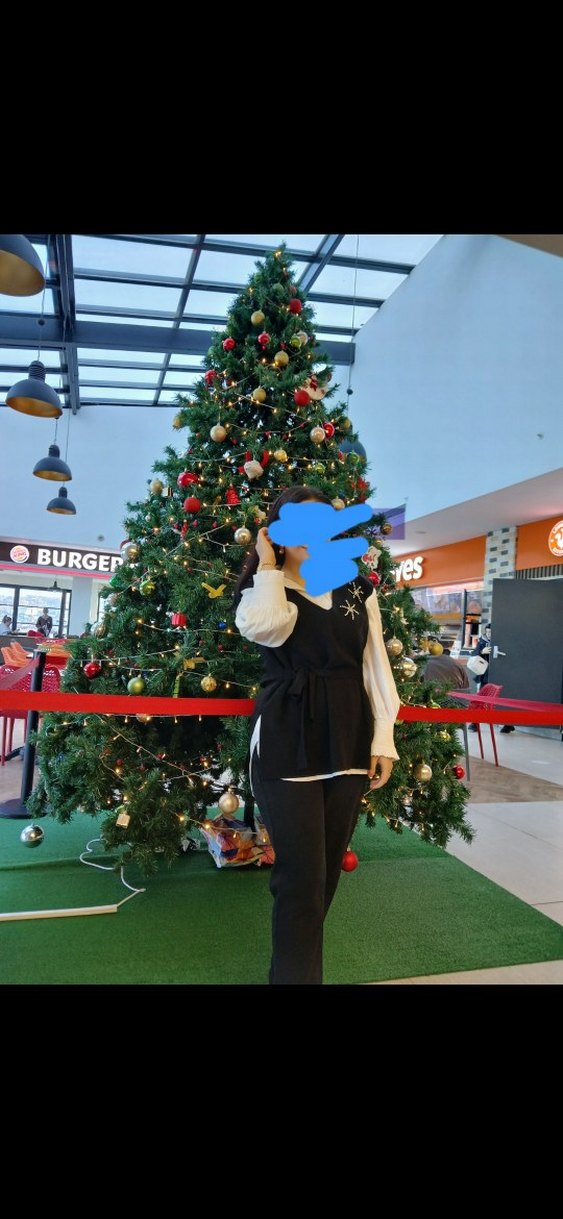 Siyah Midi Kadın suveter - Görsel 3