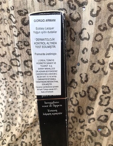 Beden Giorgio Armani Ecstasy Lacquer 401 red chrome lip gloss
