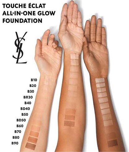 Beden Renk YSL touche eclat all in one glow b40 fondöten