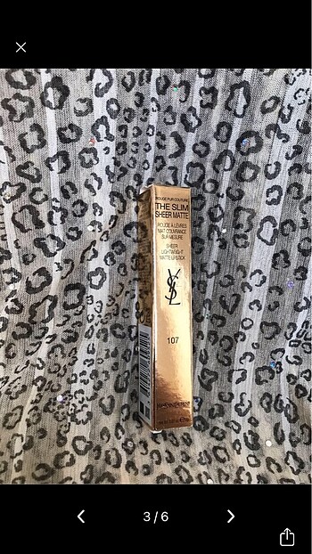  Beden YSL rouge pur couture the slim sheer matte 107 bare burgundy ren