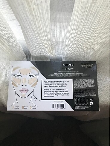  Beden Nyx highlighter ve kontür paleti