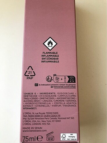  Beden Renk Kerastase chroma absolu l'huile chrome eclat Saç Bakım Yağı 75 m