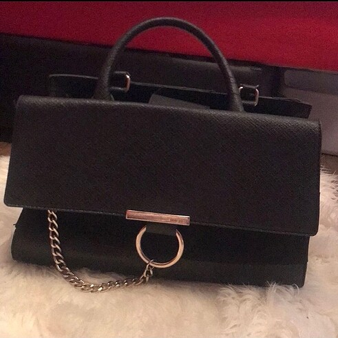 Nine west siyah çanta