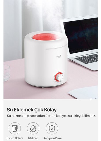 Üstten Dolum Deerma f300 ultrasonik nemlendirici
