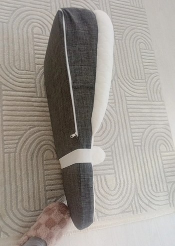 Gri-Beyaz Bebek Yatağı - Görsel 3