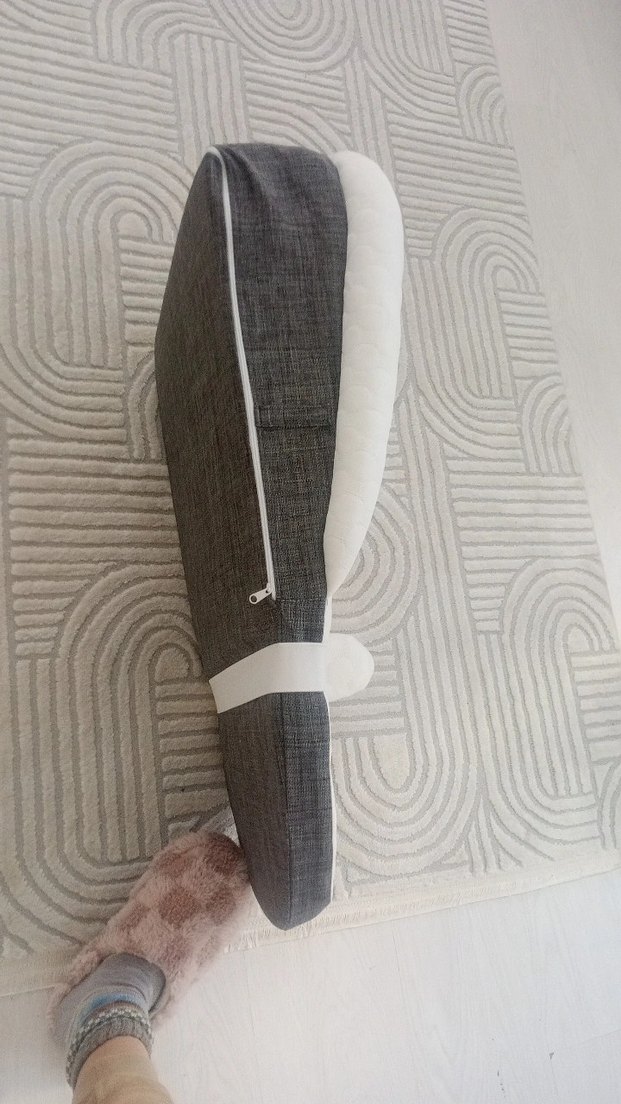 Gri-Beyaz Bebek Yatağı - Görsel 3