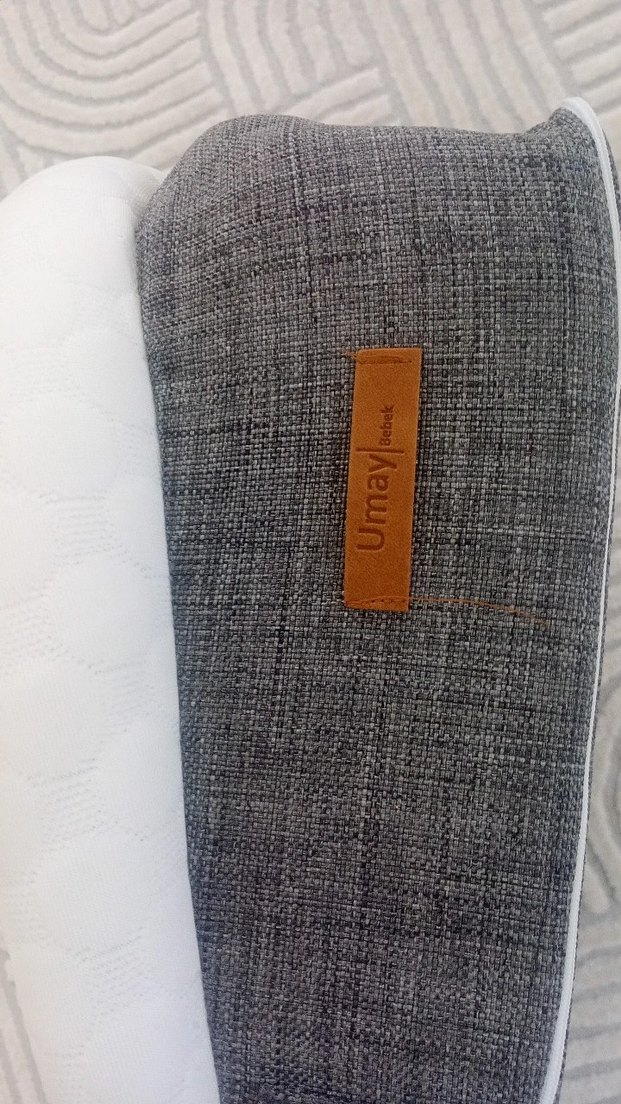 Gri-Beyaz Bebek Yatağı - Görsel 4