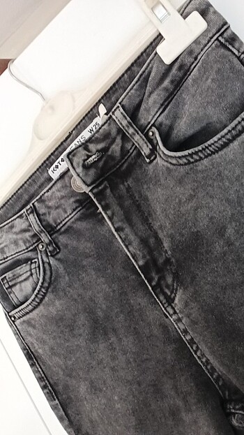 32 Beden gri Renk Koton jean pantolon 