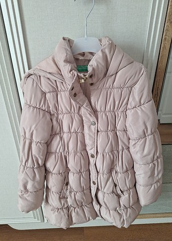 8 Yaş Beden ten rengi Renk Bemetton Bej Düğmeli Kız Çocuk
