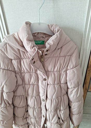 Benetton Bemetton Bej Düğmeli Kız Çocuk
