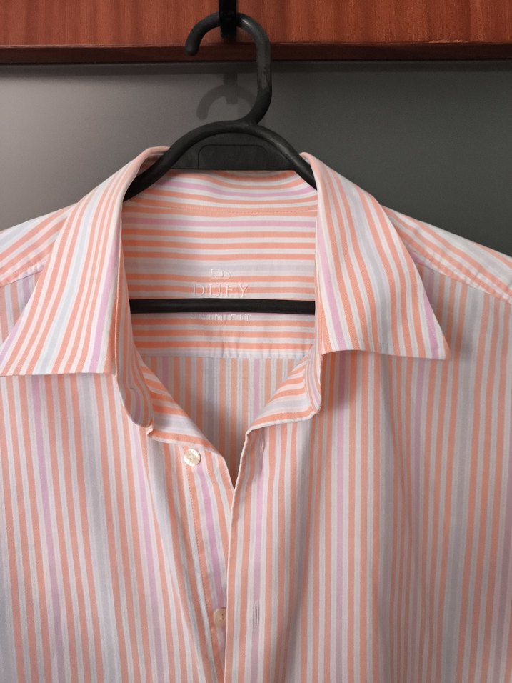 Dufy Kısa Kollu Erkek Gömlek - Görsel 2