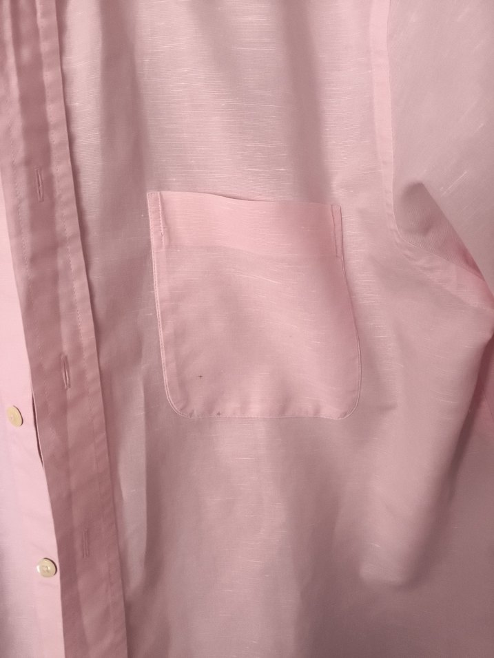 Sarar Pembe Kısa Kollu Erkek Gömlek - Görsel 3