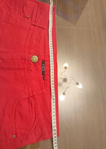 X side//Lcw Kırmızı Mini Kadın Şort - Görsel 4