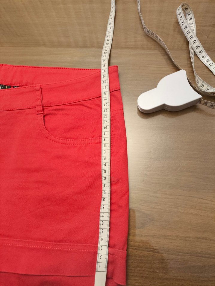 X side//Lcw Kırmızı Mini Kadın Şort - Görsel 5