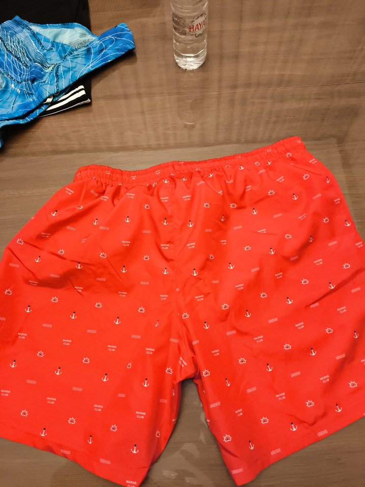 Kırmızı Erkek Deniz Şortu - Görsel 3