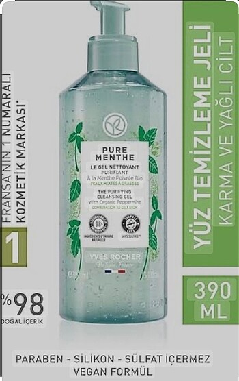 Yüz yıkama jeli